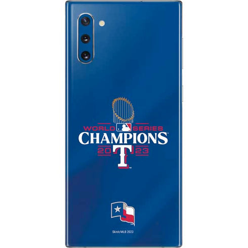 2023 World Series Champions Texas Rangers Galaxy Note 10 Skin